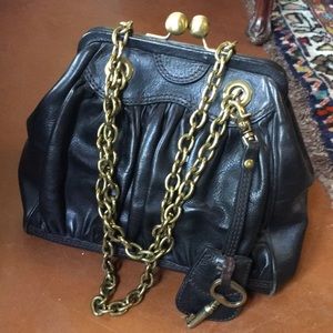 Fossil Fifty Four Kisslock Natasha Leather, Chain
